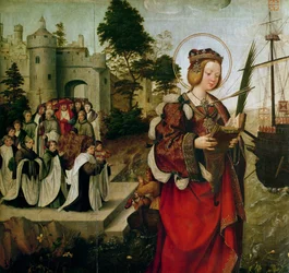 The Cortege of the Relics of St. Auta (detail)